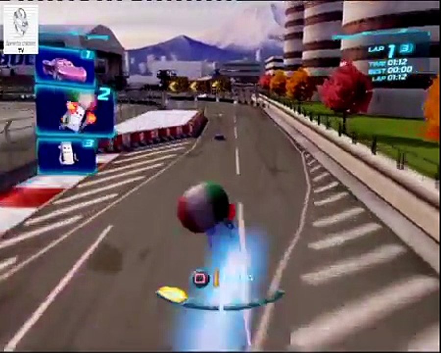 Cars 2 Game - Team Lightning Guido - Runway Tour - Disney Car