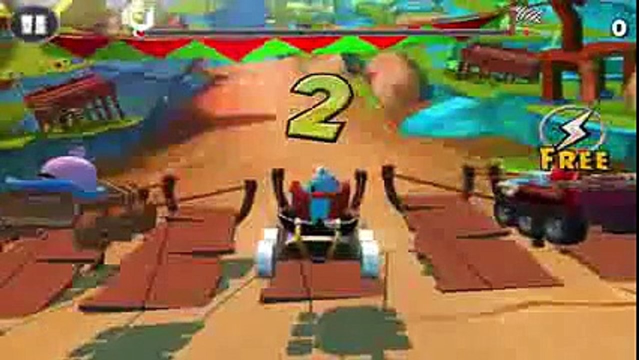Angry Birds Go! Walkthrough Rocky Road Track 2 Race 1