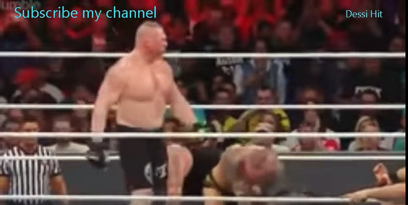 Gold berg destory brock lesnar in royal ramble 2017