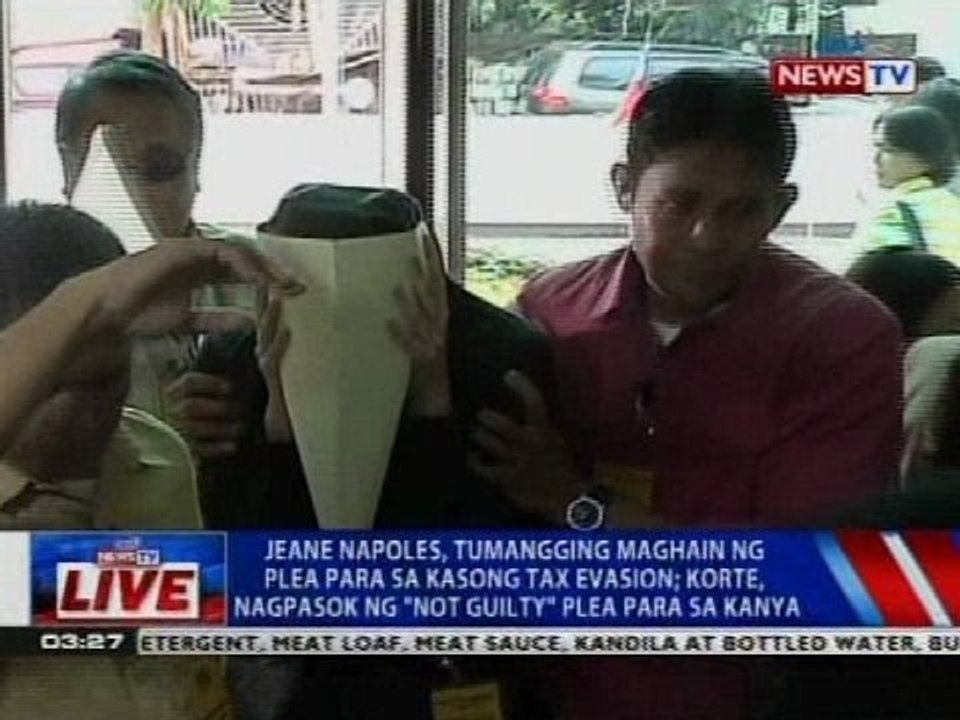 Jeane Napoles, tumagging maghain ng plea para sa kasong tax evasion