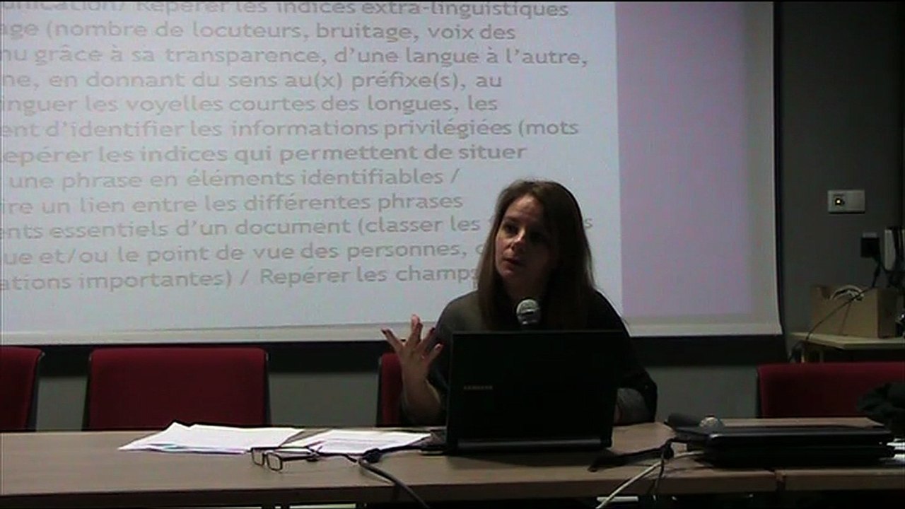 Séminaire MDL / Laetiticia Statari - Les compétences orales et l'approche actionnelle