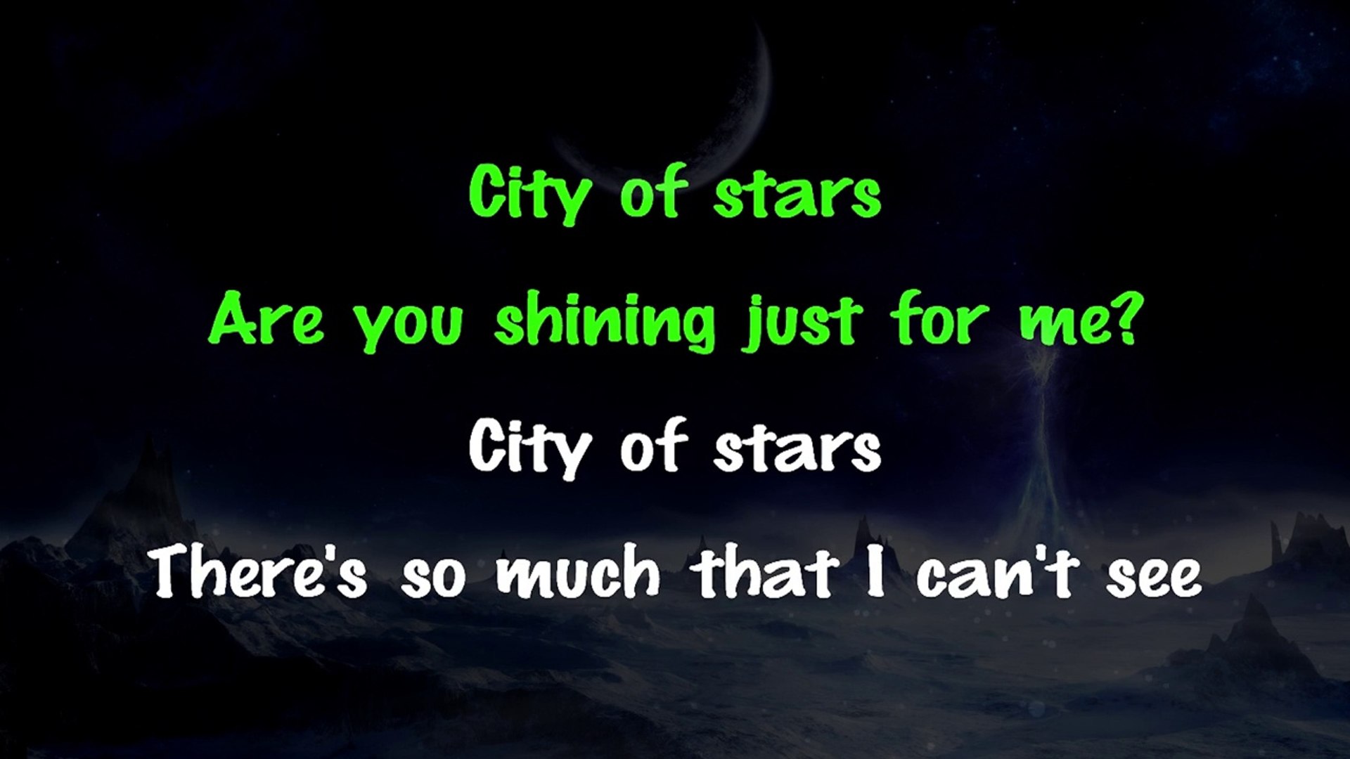City of Stars (La La Land Instrumental) [In the Style of Ryan Gosling &  Emma Stone] 