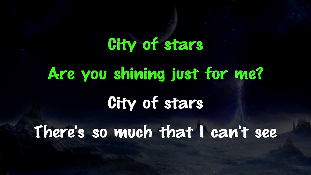 Ryan Gosling & Emma Stone - City of Stars (La La Land) KARAOKE / INSTRUMENTAL
