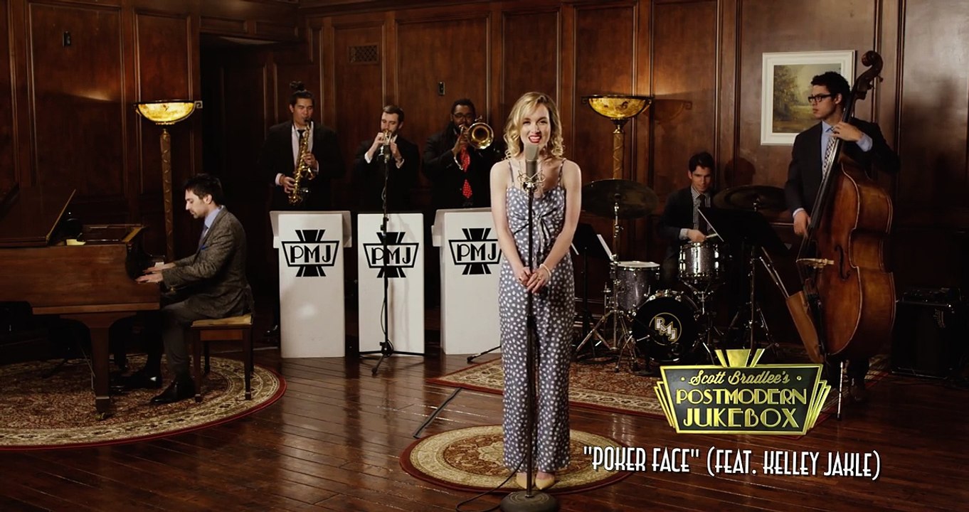 Poker Face - 1946 Big Band Style Lady Gaga Cover ft. Kelley Jakle