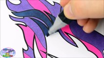 My Little Pony Coloring Book Midnight Sparkle Evil Twilight Surprise Egg and Toy Collector SETC