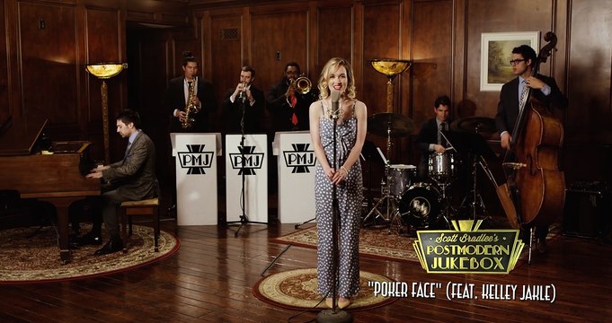 Poker Face - 1946 Big Band Style Lady Gaga Cover ft. Kelley Jakle