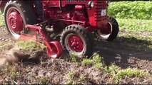 Amazing Retro Agriculture Farming Equipment and Sexy Girl Lady Drive Tractor Harvester Machines