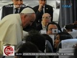 24 Oras: Pope Francis, nakausap si Kara David at iba pang mamahayag