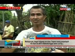 BP: Truck, sumalpok sa SUV sa Daraga, Albay; driver ng SUV, naipit