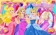 Blonde Princesses Prom Shopping - Cinderella, Rapunzel And Aurora Dress Up Game For Girls