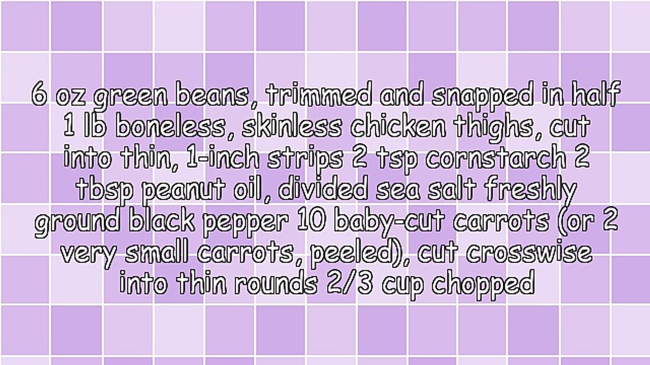 Chicken and Green Bean Stir-Fry With Hot-And-Sour Sauce