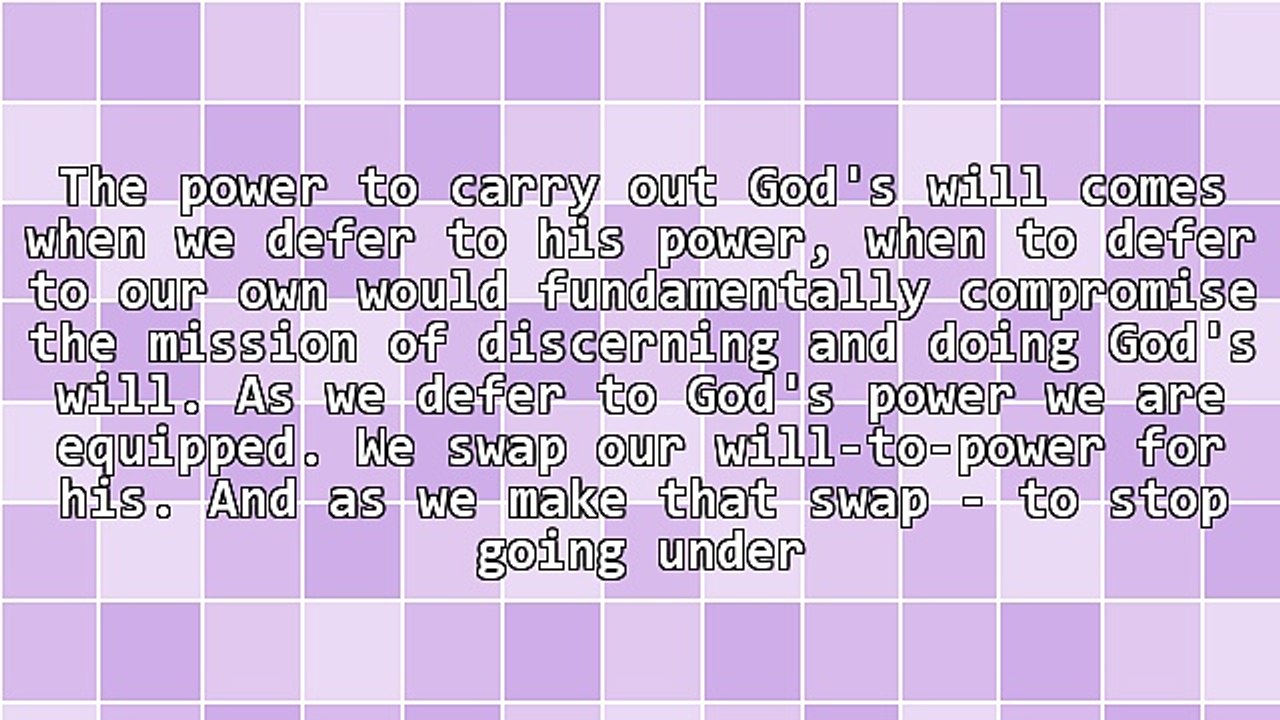 God's Purpose, Power and Provision, By Prayer