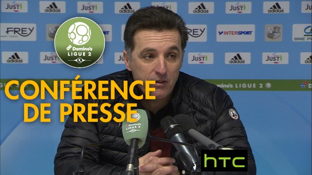 Conférence de presse Amiens SC - RC Lens (2-1) : Christophe PELISSIER (ASC) - Alain CASANOVA (RCL) - 2016/2017
