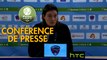 Conférence de presse Clermont Foot - AJ Auxerre (0-1) : Corinne DIACRE (CF63) - Cédric DAURY (AJA) - 2016/2017