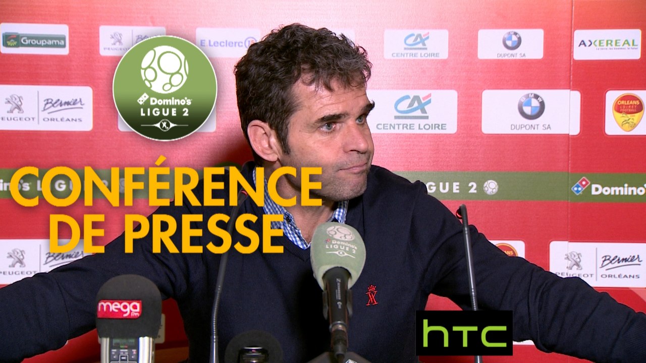 Conférence de presse US Orléans - FC Sochaux-Montbéliard (1-0) : Didier OLLE-NICOLLE (USO) - Albert CARTIER (FCSM) - 2016/2017
