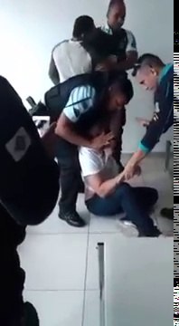 Beto Barbosa sendo preso