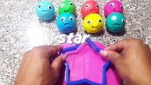 Modelling Clay Fun and Creative for Kids | Learn Shapes with Star Molds