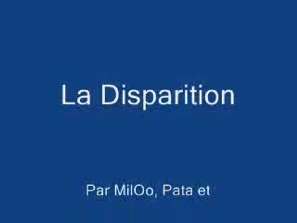 La_disparition