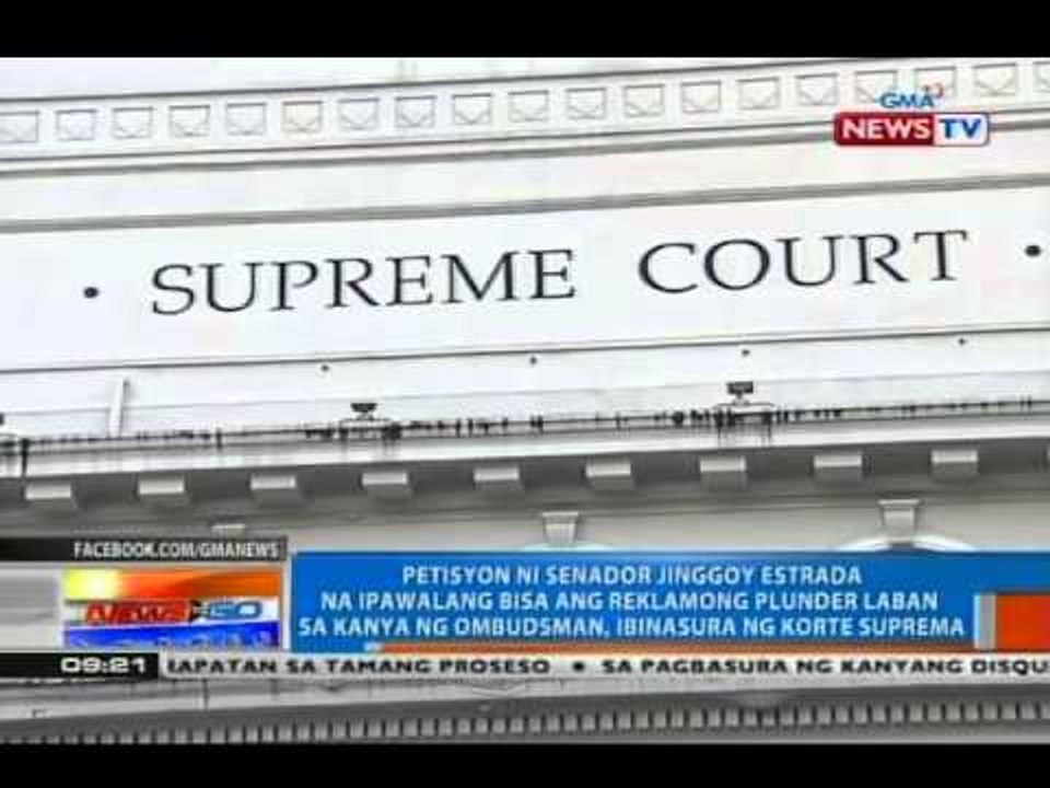 NTG: Petisyon ni Jinggoy na ipawalang bisa ang reklamong plunder sa kanya, binasura