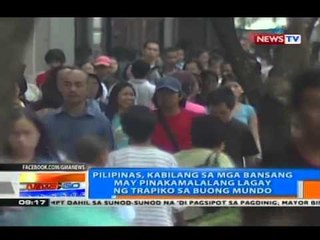 NTG: PHL, kabilang sa mga bansang may pinakamalalang lagay ng trapiko sa buong mundo