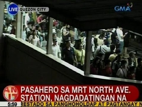 UB: Pasahero sa MRT North Avenue Station, nagdadatingan na