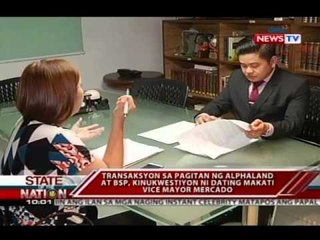 SONA: Transaksyon sa pagitan ng Alphaland at BSP, kinukwestyon ni Ernesto Mercado