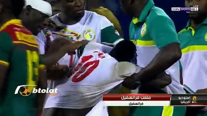 إنهيار ماني بالبكاء بعد خروج السنغال من الكان