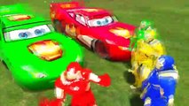 Ironman Colors Friends Epic Fun with Lightning McQueen Cars Color Nursery Rhymes Songs for Kids