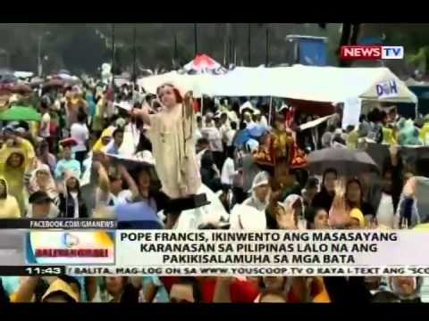 Pope Francis, ikinwento ang masasayang karanasan sa Pilipinas lalo na ang pakikisalamuha sa mga bata