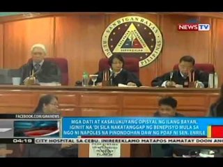 Mga dati at kasalukuyang opisyal, iginiit na 'di sila nakatanggap ng benepisyo sa NGO ni Napoles