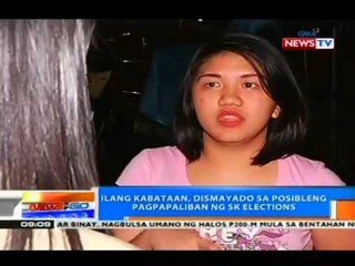 NTG: Ilang kabataan, dismayado sa posibleng pagpapaliban ng SK elections