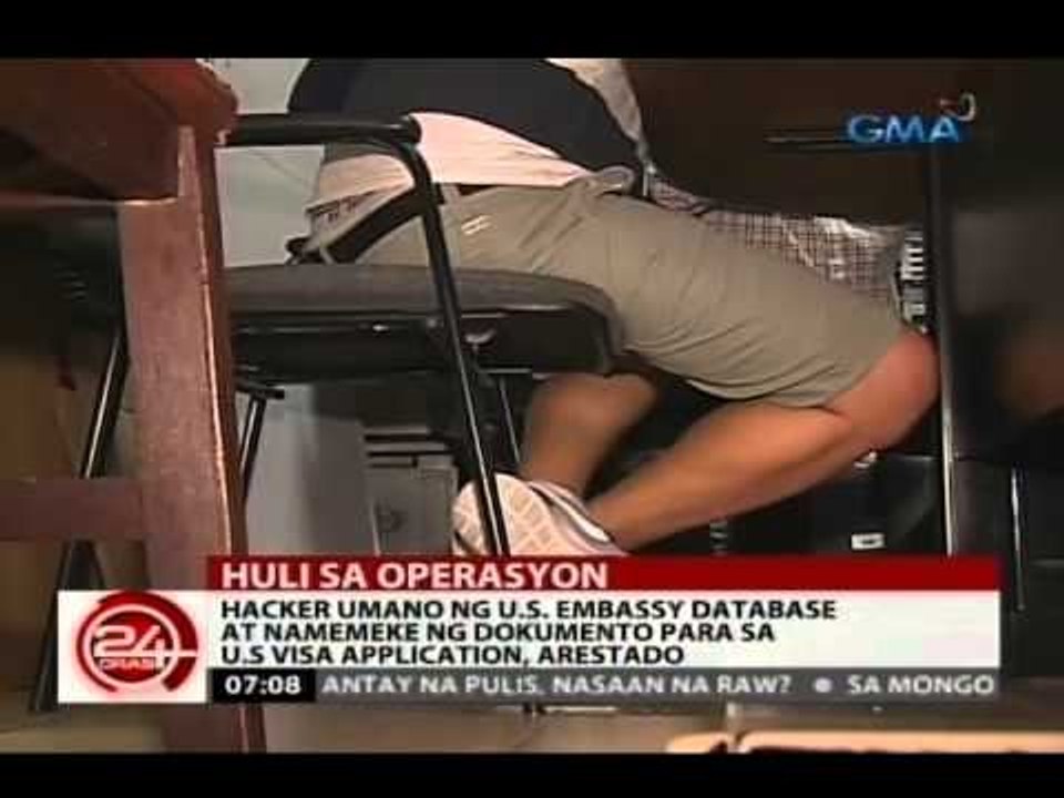 Hacker umano ng US Embassy database at namemeke ng dokumento para sa US visa application, arestado