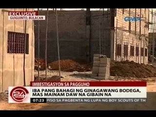 24Oras: Sample materials sa gumuhong pader, susuriin para matukoy kung substandard ang ginamit
