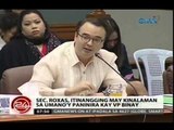 24Oras: SEC. Roxas, itinangging may kinalaman sa umano'y paninira kay VP Binay