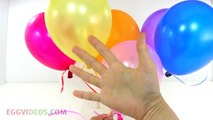 Learn Colors with Flying Balloons Finger Family Nursery Rhymes EggVideos.com