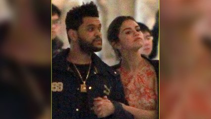 Selena Gomez Snuggles Up to The Weeknd at Museum in Italy