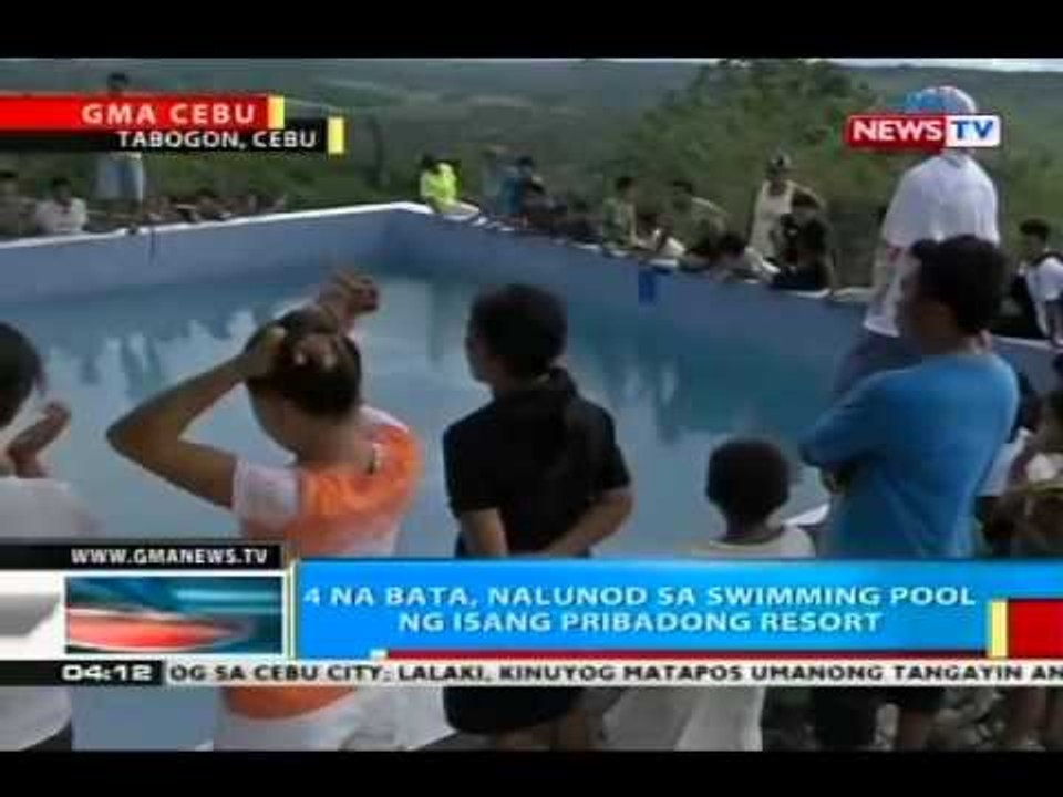 4 na bata, nalunod sa swimming pool ng isang pribadong resort sa Tabogon, Cebu