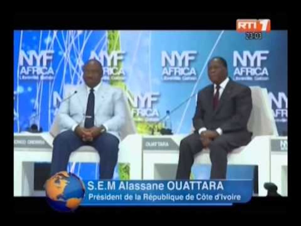 Libreville: Les Présidents Bongo et Ouattara ont prit part à la cloture du New York Forum