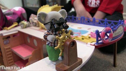 Calico Critters Cruise Bad Baby Elephants Break Hot Dog Stand