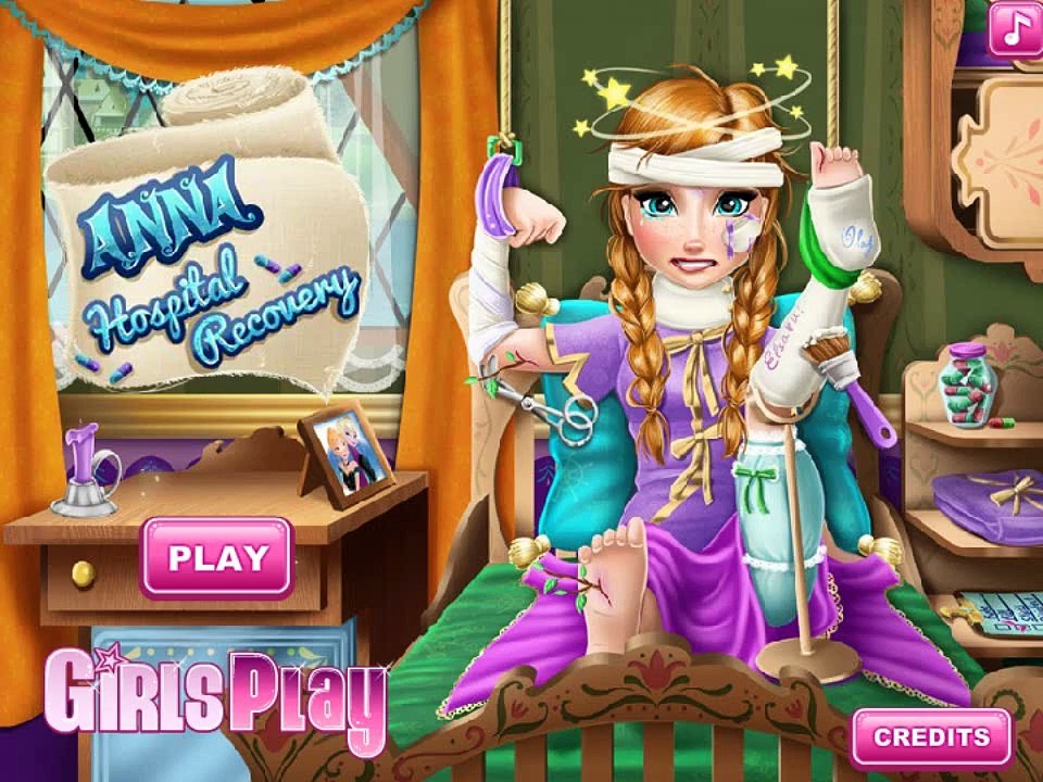 Anna Hospital Recovery - Disney princess Frozen - Game for Little Girls