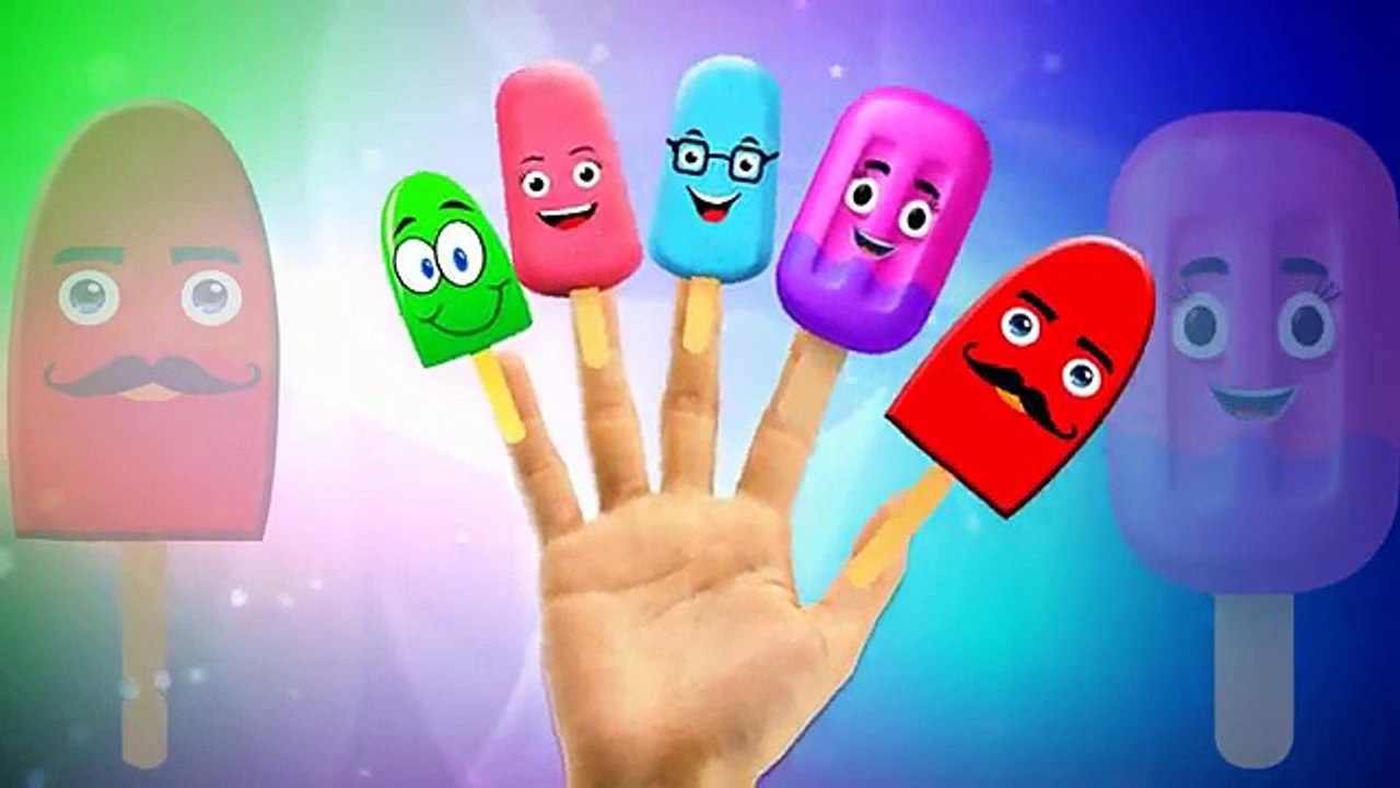 Finger Family Rhymes Ice Cream Cartoons For Children | Finger Family Children Nursery Rhymes