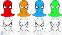 Learning Colors Spiderman with | Spider-Man Coloring - Coloured Learn Colors in English