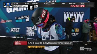 X-Games - Snowboard Superpipe - Elena Hight remporte (enfin) l'or