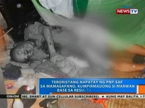 Teroristang napatay ng PNP-SAF sa Mamasapano, kumpirmadong si Marwan base sa resulta ng DNA test