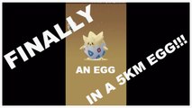 Pokemon GO The Long 5KM Egg Hatching Grind is Over .. a TOGEPI Has Been Hatched