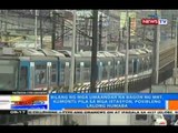 NTG: Bilang ng mga umaandar na bagon ng MRT, kumonti