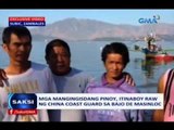 Saksi: Mga mangingisdang Pinoy, itinaboy raw ng China Coast Guard sa Bajo de Masinloc