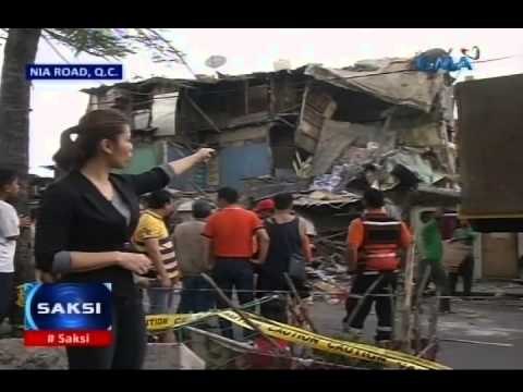 Saksi: Paupahang bahay sa Quezon City, gumuho dahil sa bumigay na pundasyon