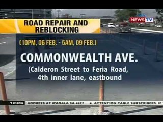Road repair and reblocking projects, nagdulot ng pagbagal ng daloy ng trapiko
