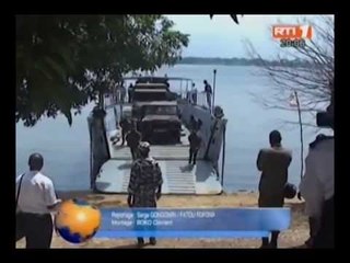 Des éléments des FRCI et de la marine participent à l'opération FOUDRE, sur le plan d'eau lagunaire